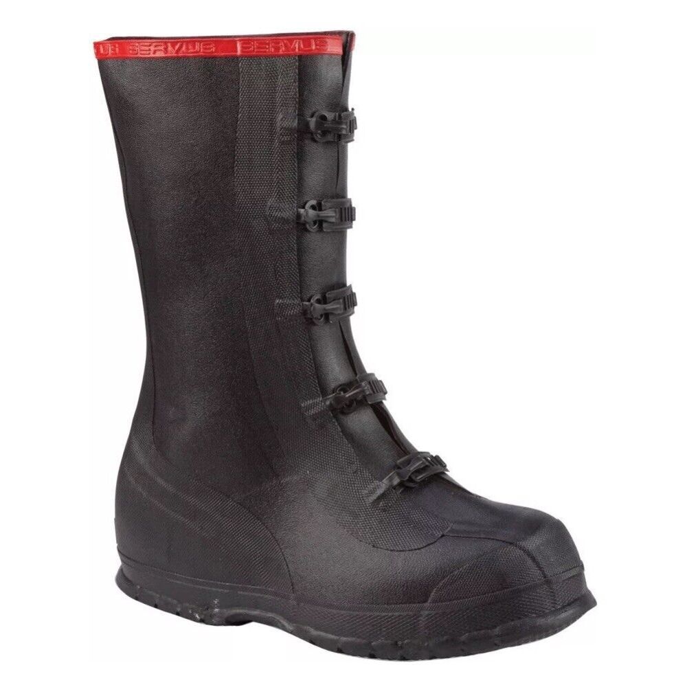 Ranger Men's 15" 5--Buckle Rubber Overboot Black - T369-BLM-BLACK, Black Size 14